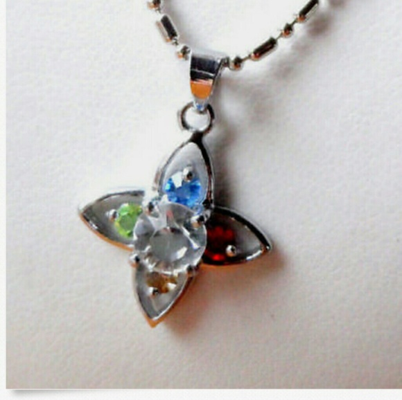 New QUARTZ Stars Necklace & Earrings Set Silverton - Picture 3 of 5